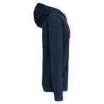 Sweat-shirt personnalisé zippé capuche contrastée - K466 – Image 37