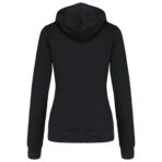 Sweat-shirt personnalisé zippé capuche contrastée femme - K467 – Image 15