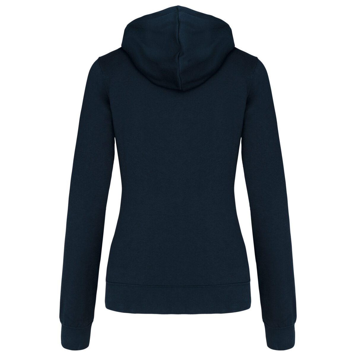 Sweat-shirt personnalisé zippé capuche contrastée femme - K467 – Image 19