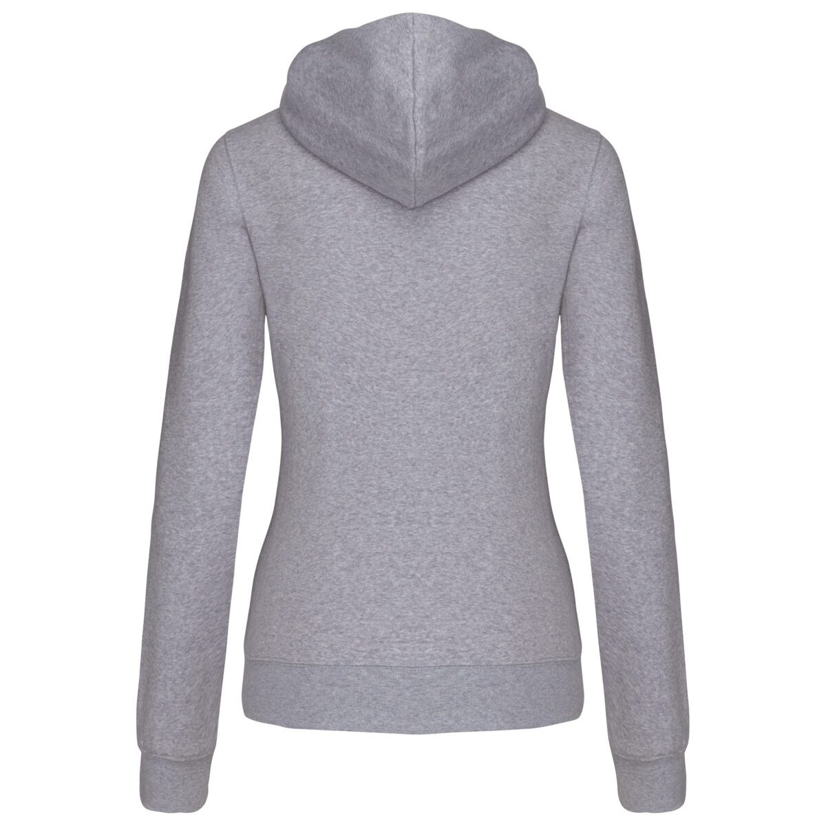 Sweat-shirt personnalisé zippé capuche contrastée femme - K467 – Image 21