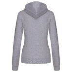 Sweat-shirt personnalisé zippé capuche contrastée femme - K467 – Image 21