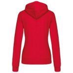 Sweat-shirt personnalisé zippé capuche contrastée femme - K467 – Image 23