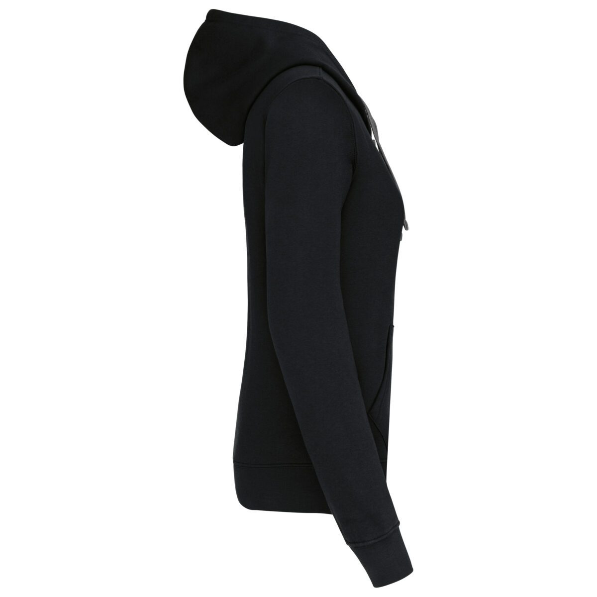 Sweat-shirt personnalisé zippé capuche contrastée femme - K467 – Image 14