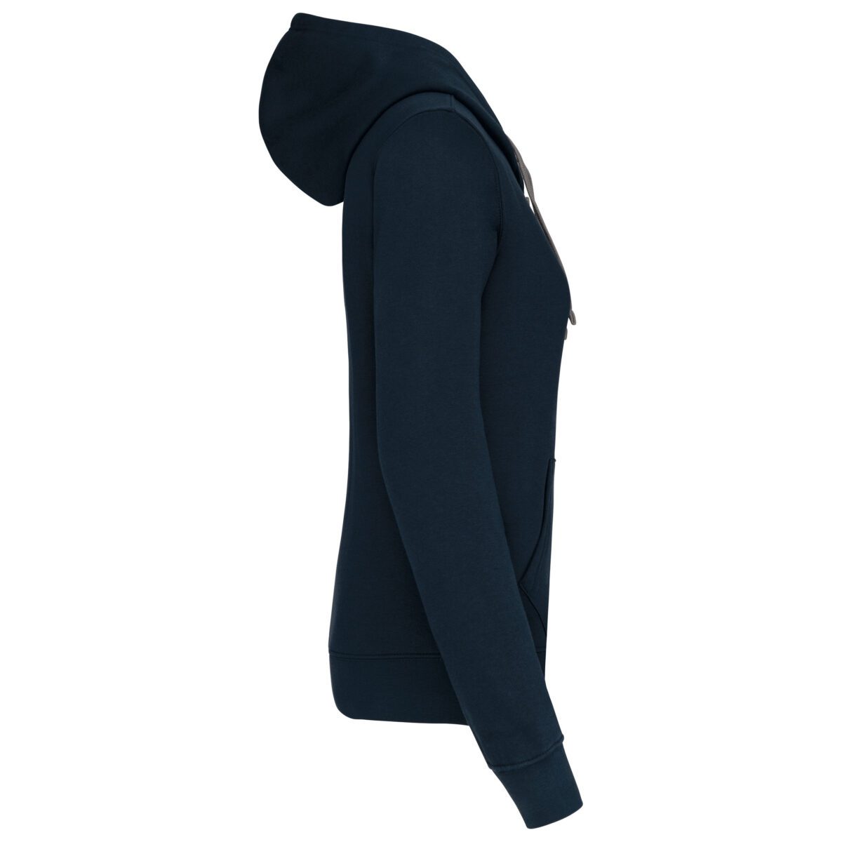 Sweat-shirt personnalisé zippé capuche contrastée femme - K467 – Image 20