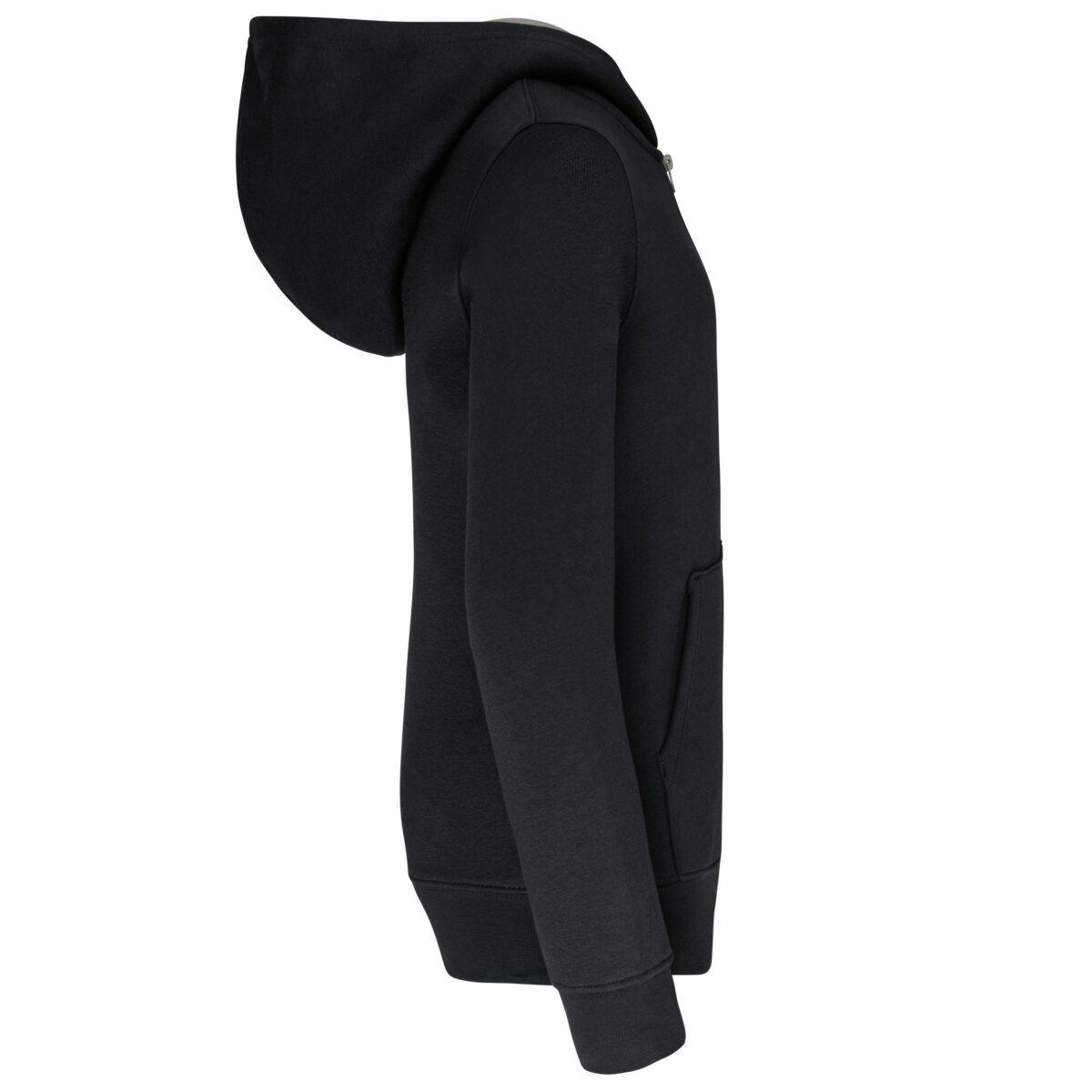 Sweat-shirt personnalisé contrasté zippé capuche enfant - K486 – Image 9