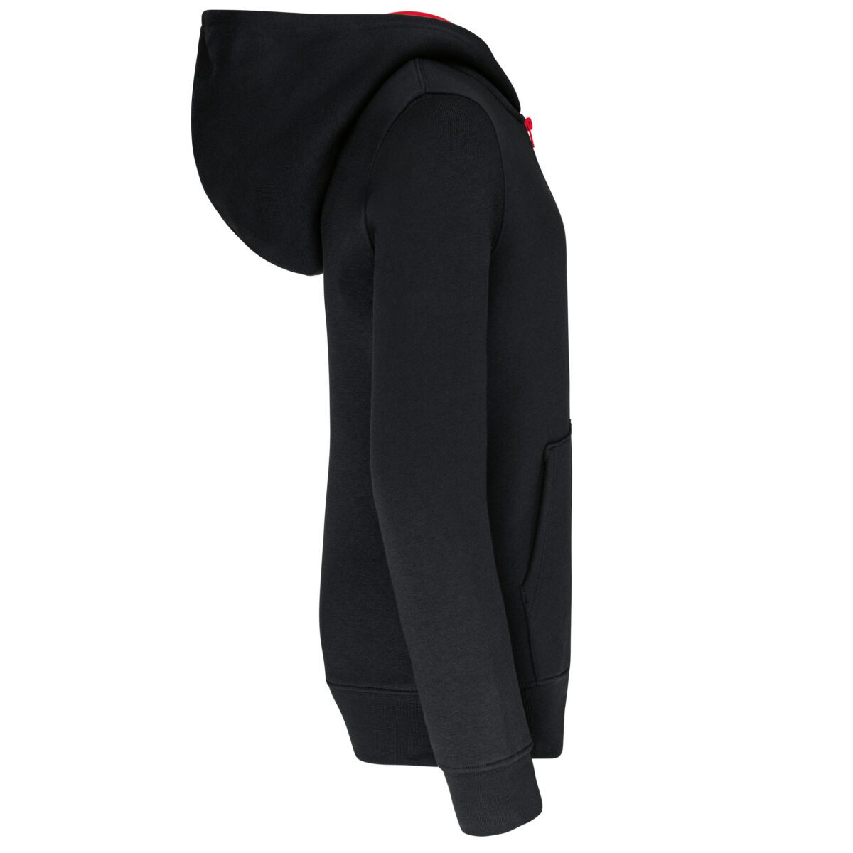 Sweat-shirt personnalisé contrasté zippé capuche enfant - K486 – Image 11