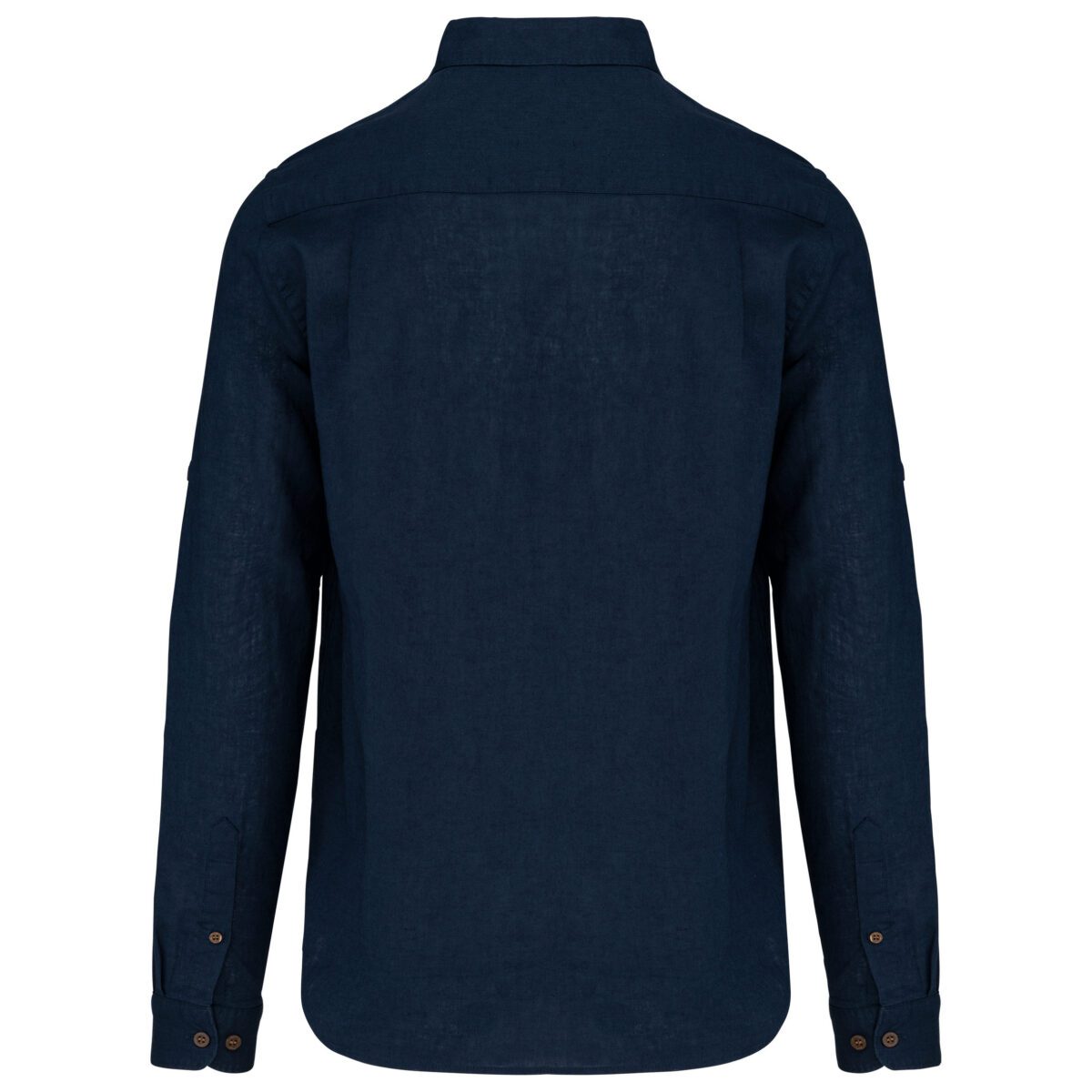Chemise lin et coton manches longues homme - K588 – Image 11