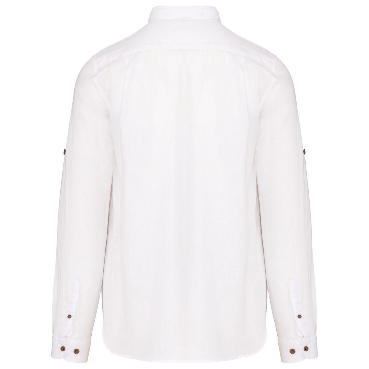 Chemise lin et coton manches longues homme - K588 – Image 13