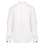 Chemise lin et coton manches longues homme - K588 – Image 13