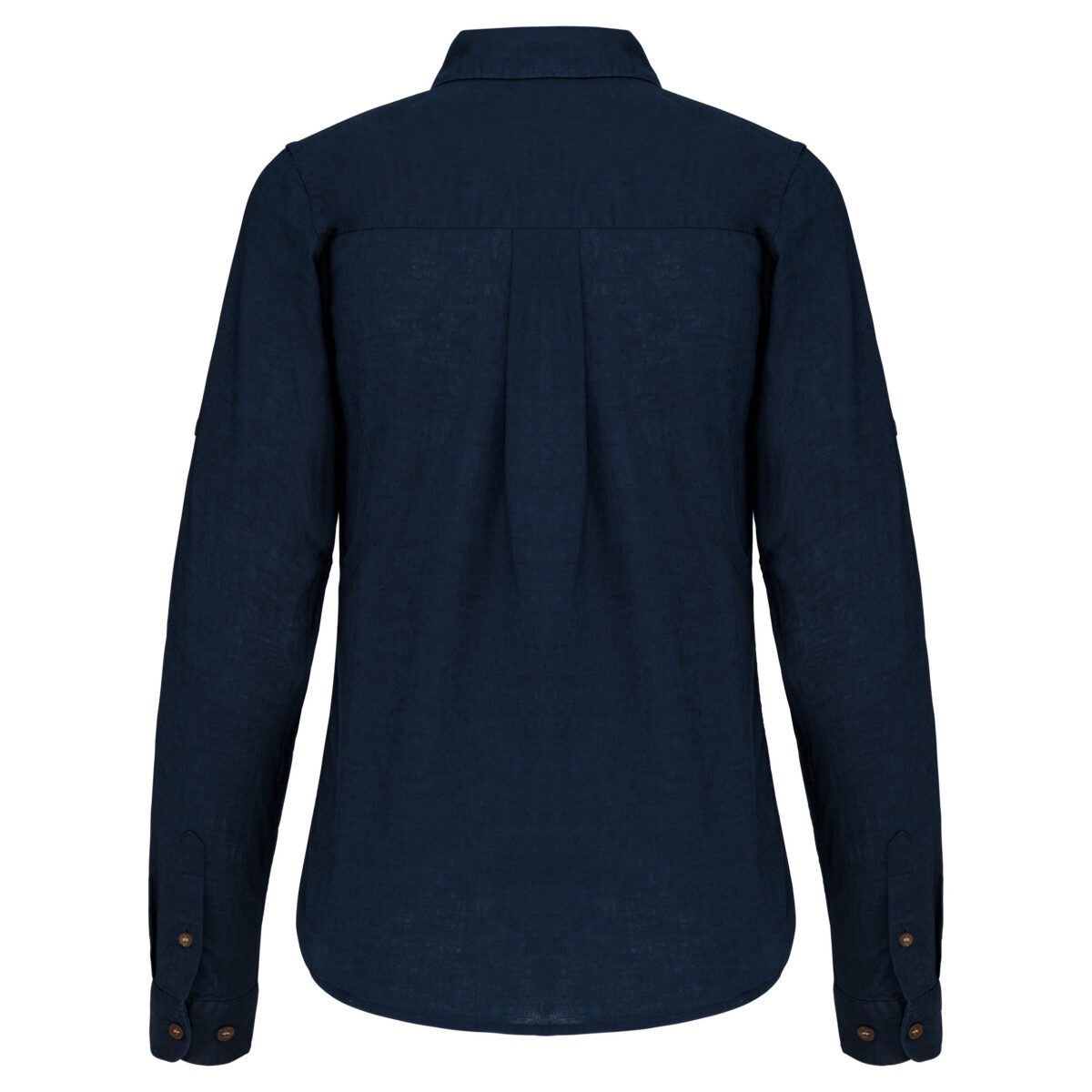 Chemise lin et coton manches longues femme - K589 – Image 12