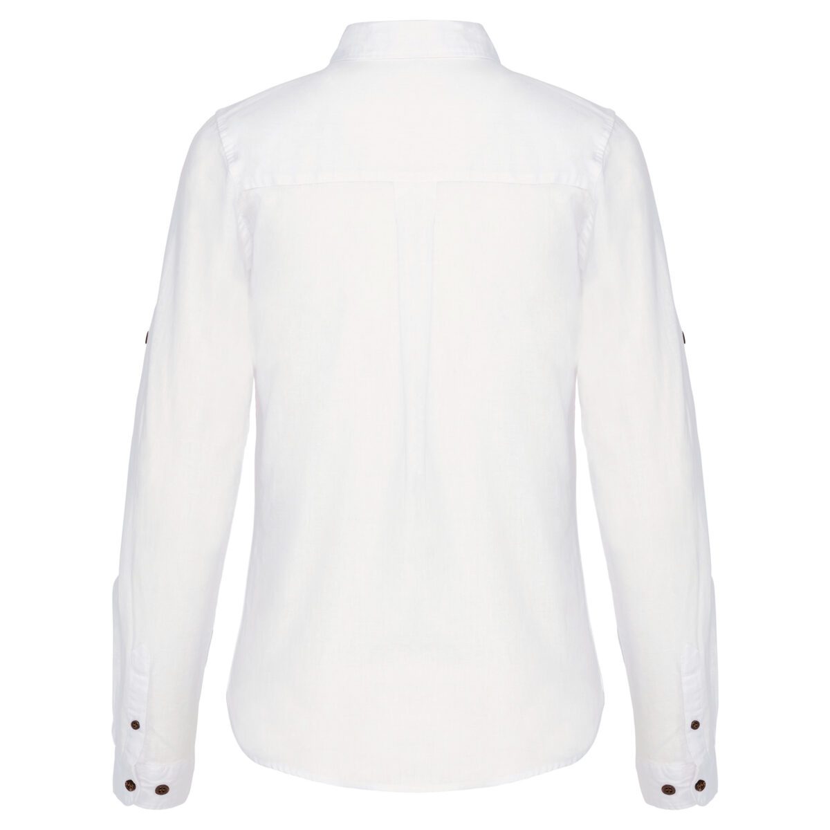 Chemise lin et coton manches longues femme - K589 – Image 14