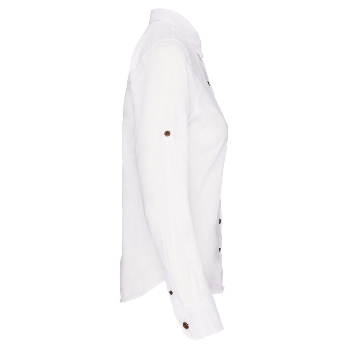 Chemise lin et coton manches longues femme - K589 – Image 15