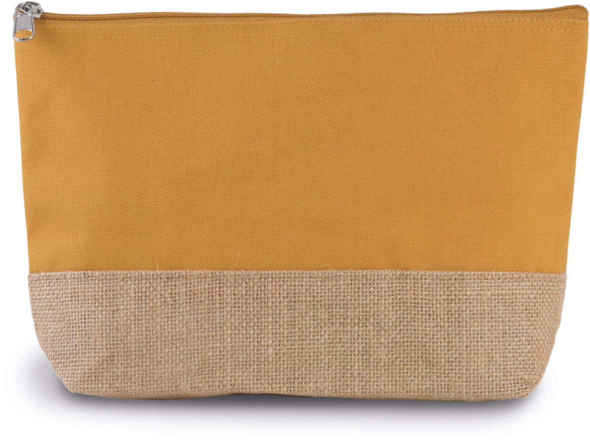 KI0276 - Pochette en toiles de coton et jute – Image 1