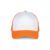 White / Fluorescent Orange