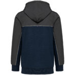 Veste molleton bicolore zippée à capuche écoresponsable unisexe - WK410 – Image 11