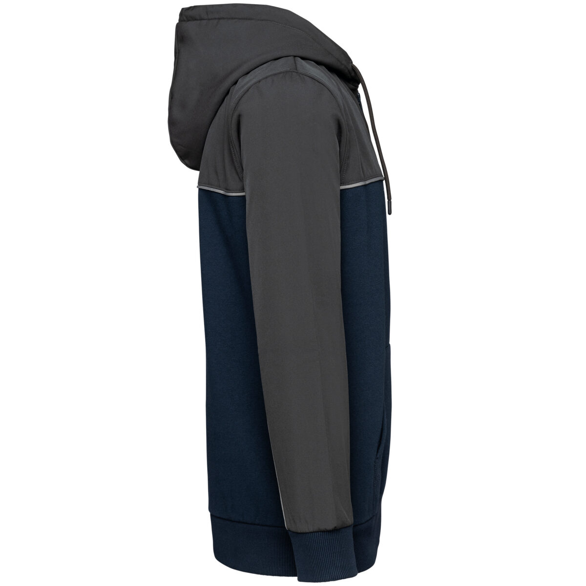 Veste molleton bicolore zippée à capuche écoresponsable unisexe - WK410 – Image 12