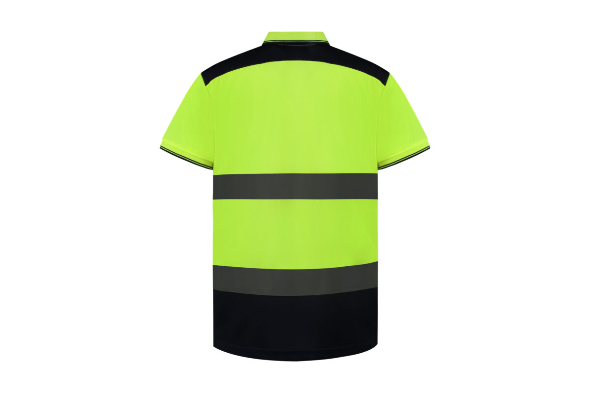 Polo bicolore haute visibilité - YHVJ220 – Image 9