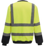 Sweat-shirt personnalisé haute visibilité col rond - YHVJ510 – Image 12