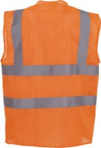 Gilet haute visibilité à maille ajourée recyclée - YHVW120 – Image 17