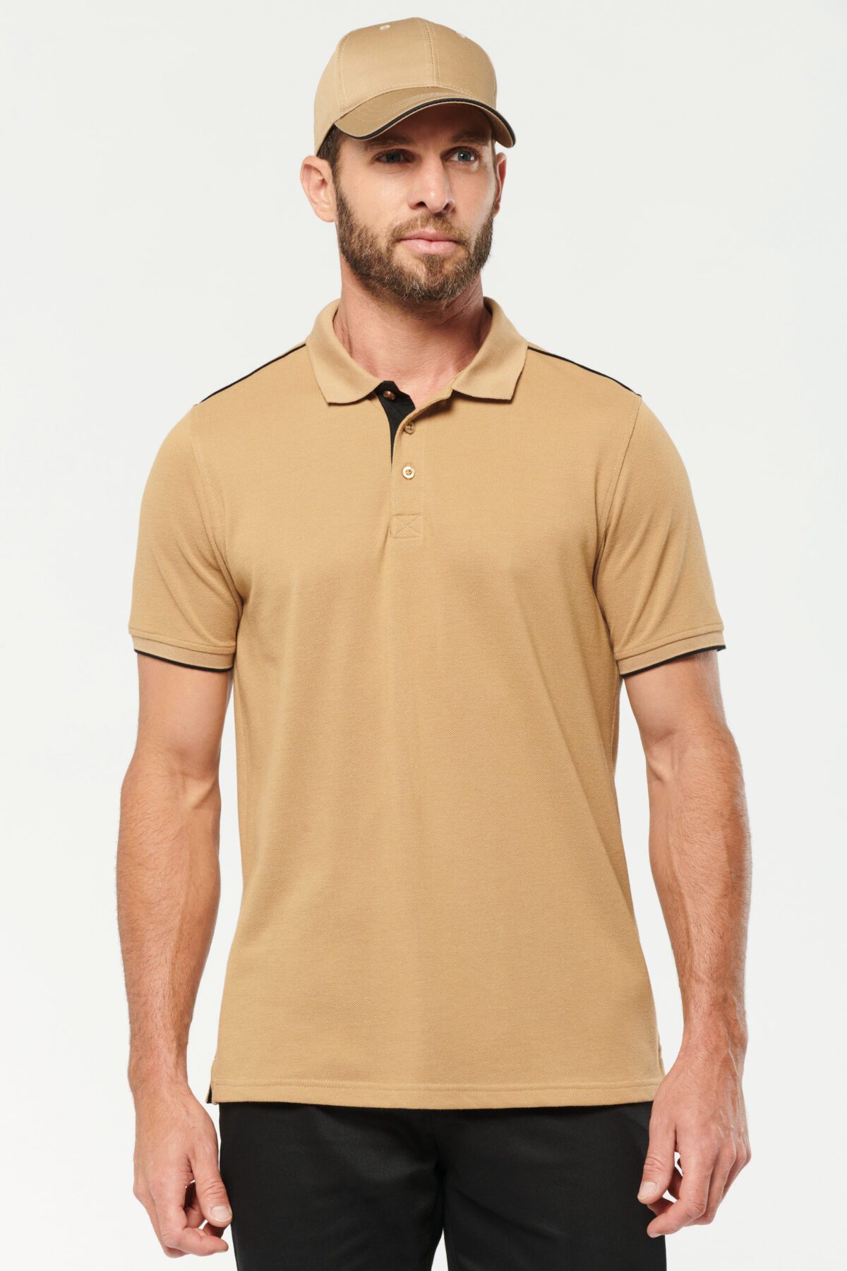 Polo Day To Day contrasté manches courtes homme - WK270 – Image 1