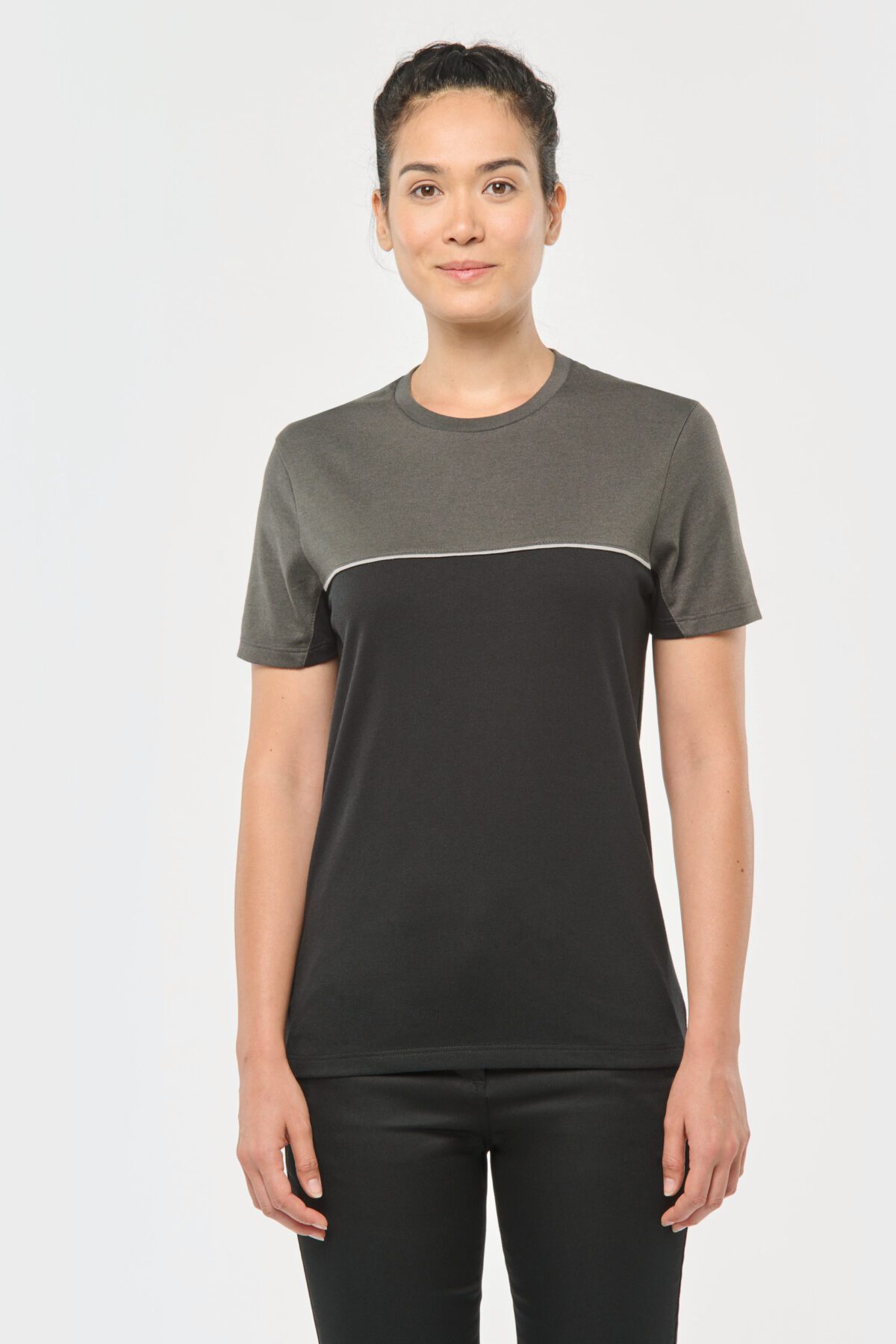 T-shirt personnalisé bicolore écoresponsable manches courtes unisexe - WK304 – Image 14