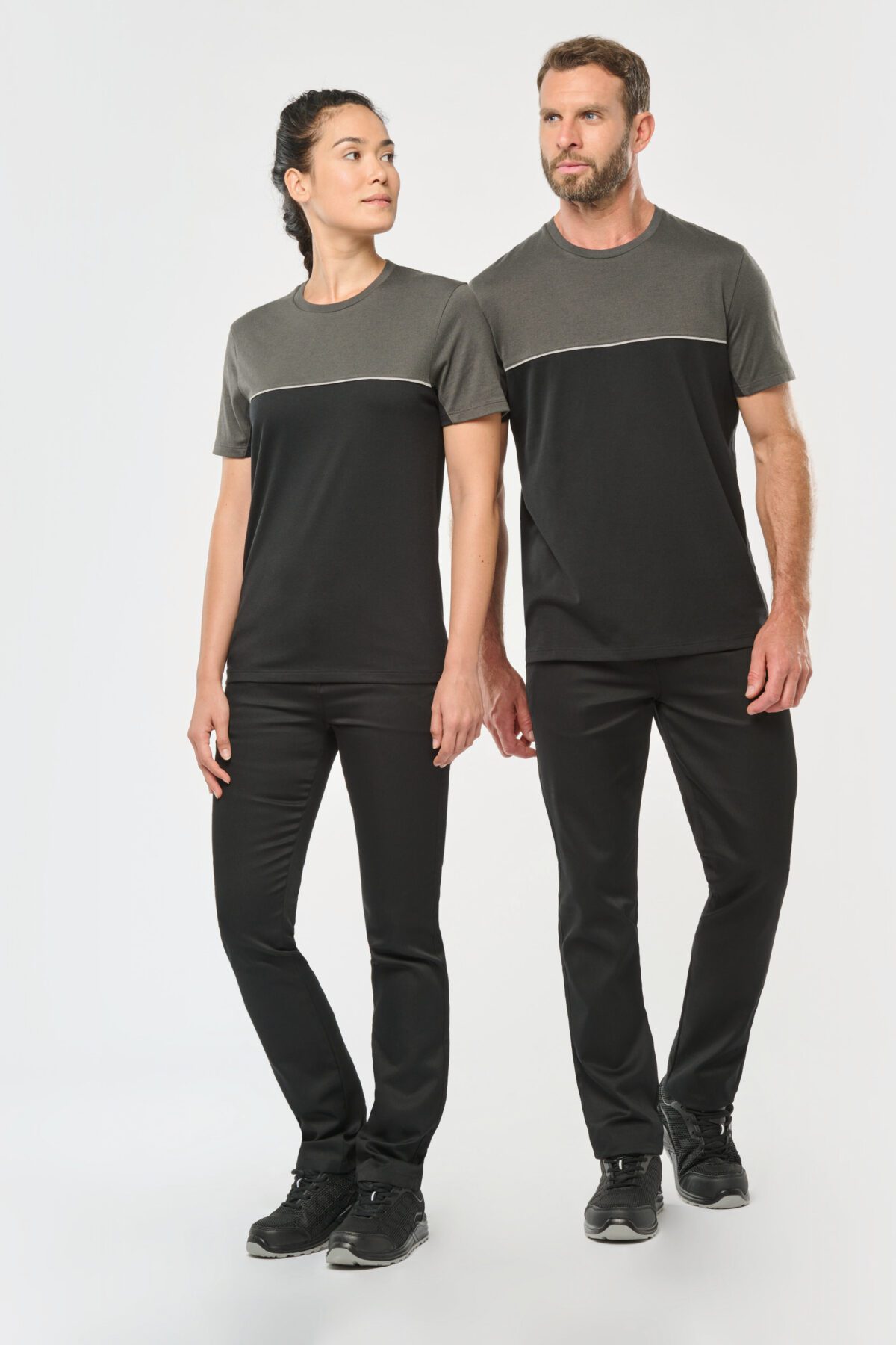 T-shirt personnalisé bicolore écoresponsable manches courtes unisexe - WK304 – Image 31