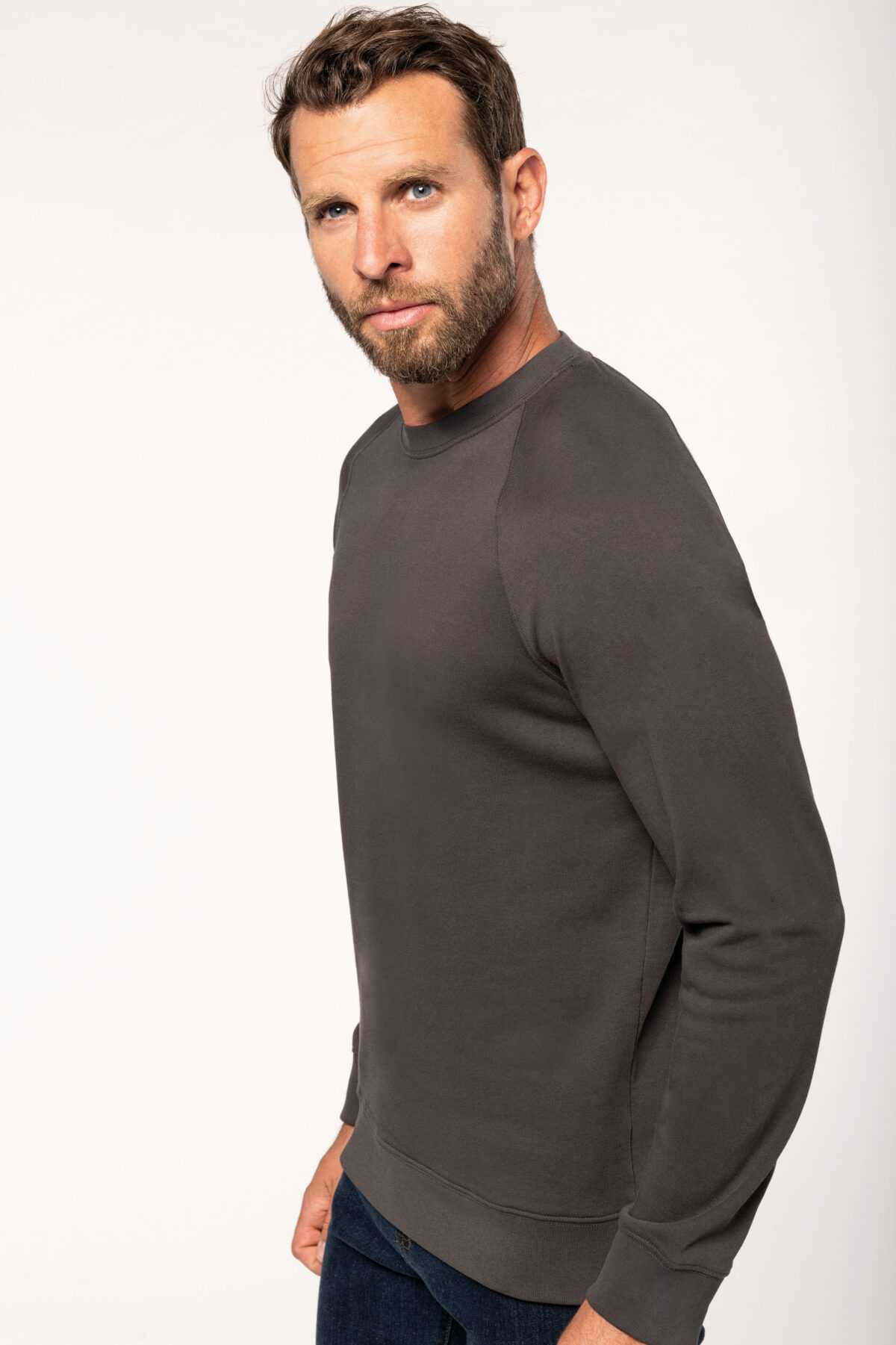 Sweat-shirt personnalisé col rond homme - WK402 – Image 3