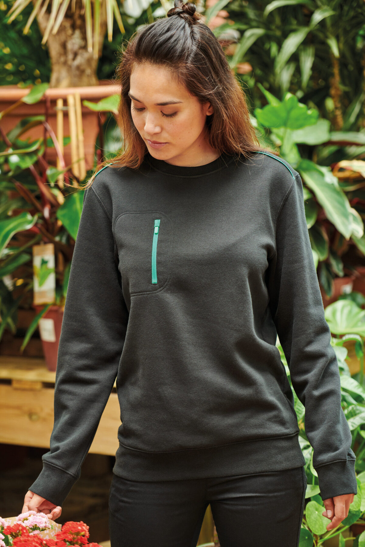 Sweat-shirt personnalisé Day To Day zip poche contrastée unisexe - WK403 – Image 25
