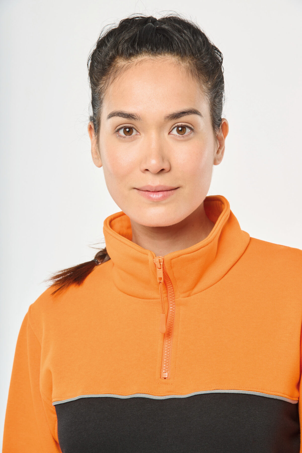 Sweat-shirt personnalisé écoresponsable col zippé unisexe - WK404 – Image 25