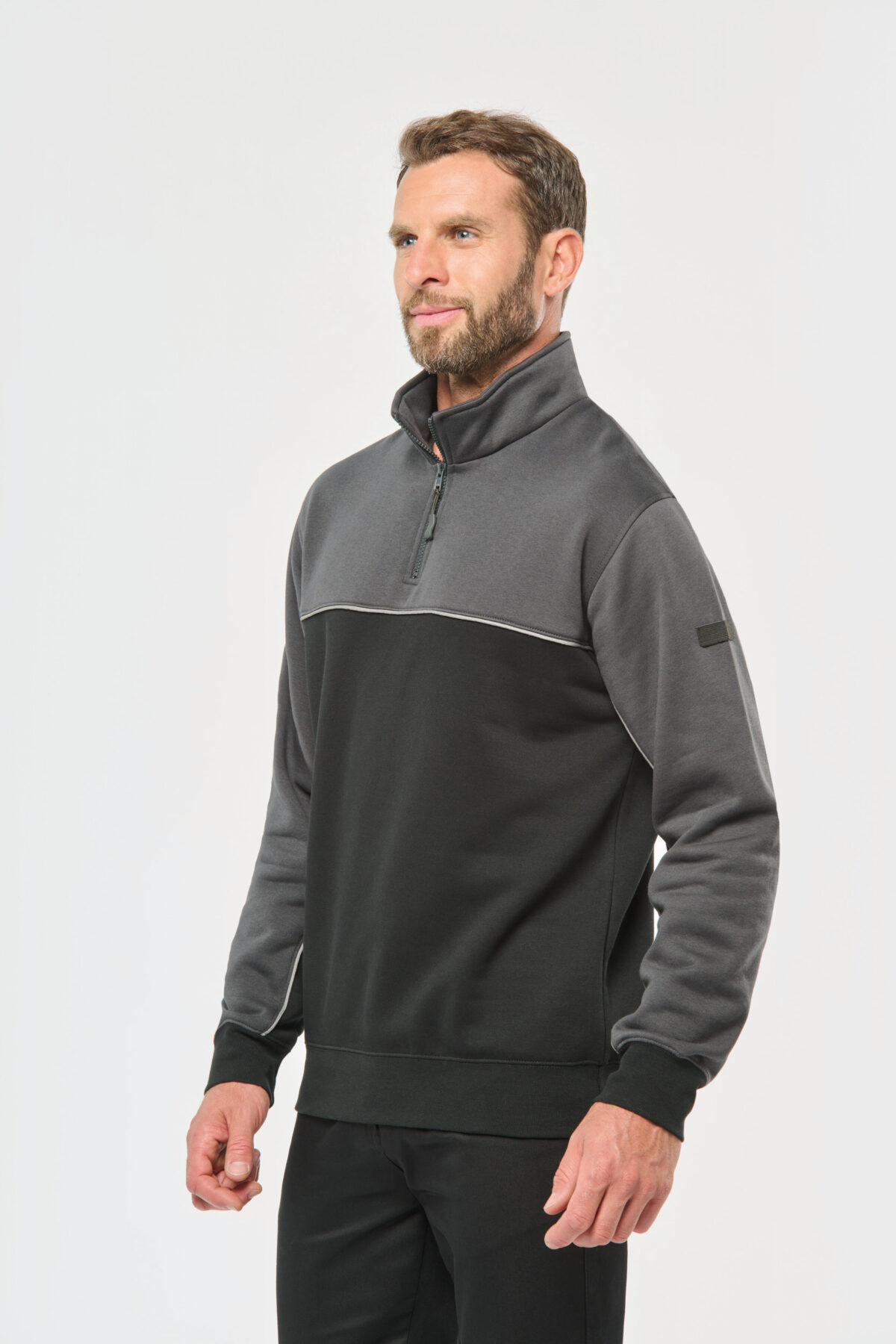 Sweat-shirt personnalisé écoresponsable col zippé unisexe - WK404 – Image 37