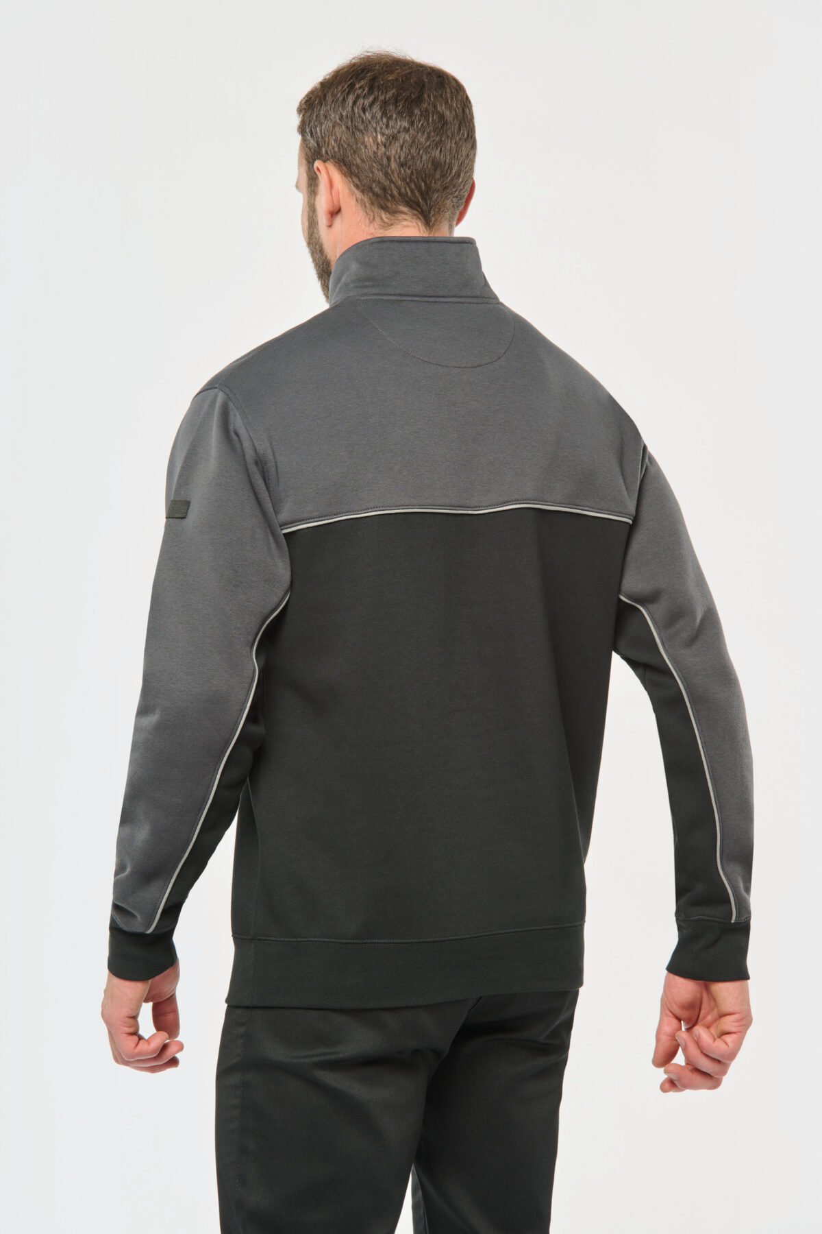 Sweat-shirt personnalisé écoresponsable col zippé unisexe - WK404 – Image 17