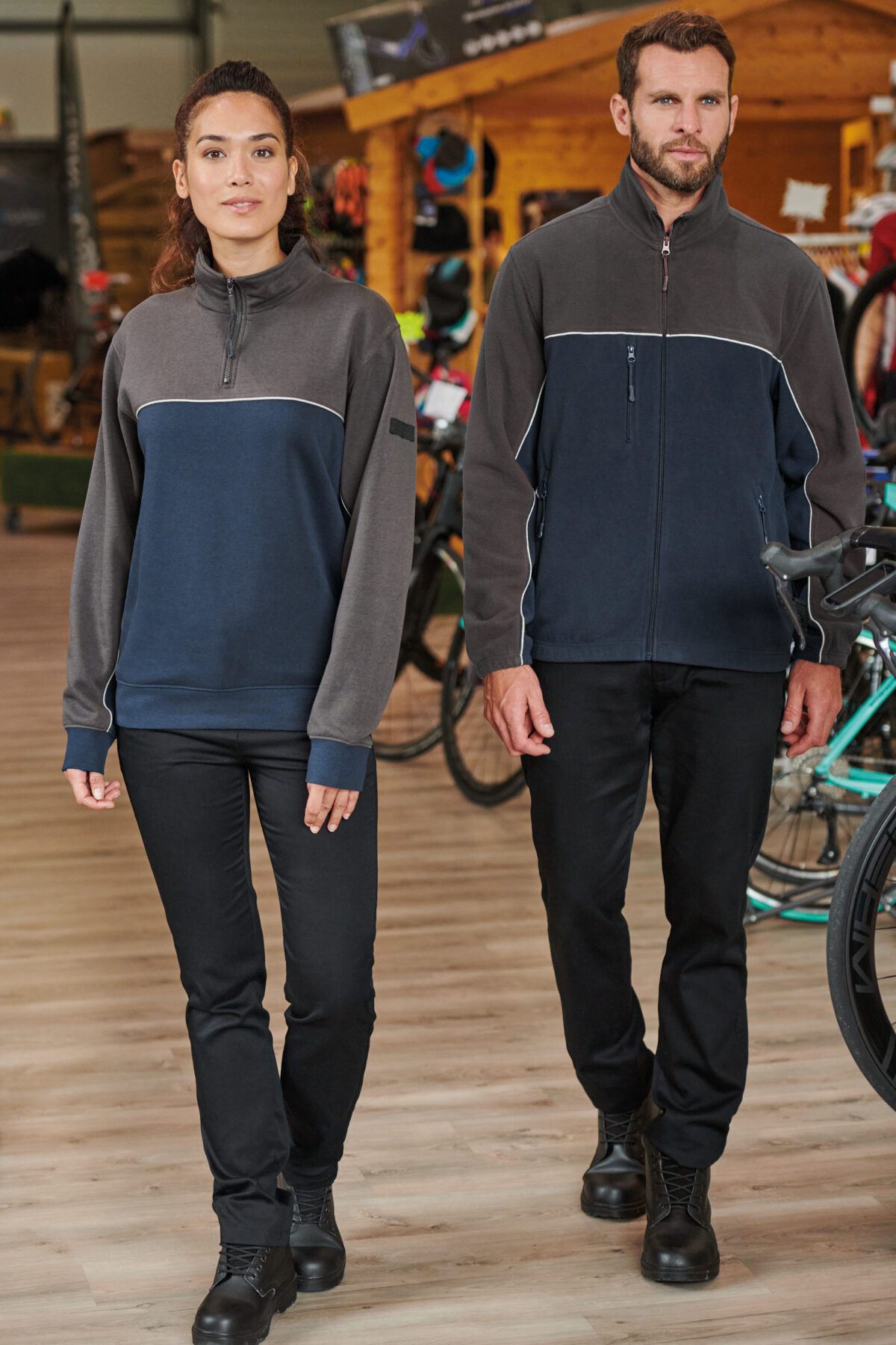 Veste micropolaire bicolore écoresponsable unisexe - WK904 – Image 30