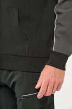 Veste molleton bicolore zippée à capuche écoresponsable unisexe - WK410 – Image 5
