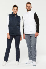 Gilet polycoton multipoches rembourré unisexe - WK607