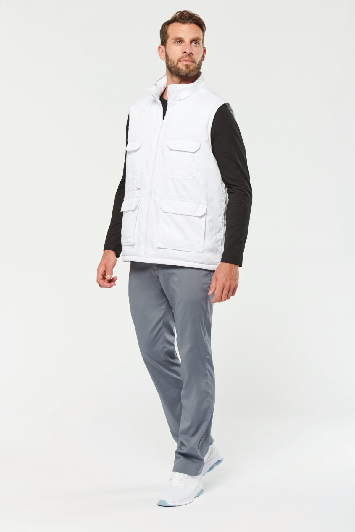Gilet polycoton multipoches rembourré unisexe - WK607 – Image 6