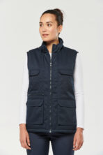 Gilet polycoton multipoches rembourré unisexe - WK607 – Image 11