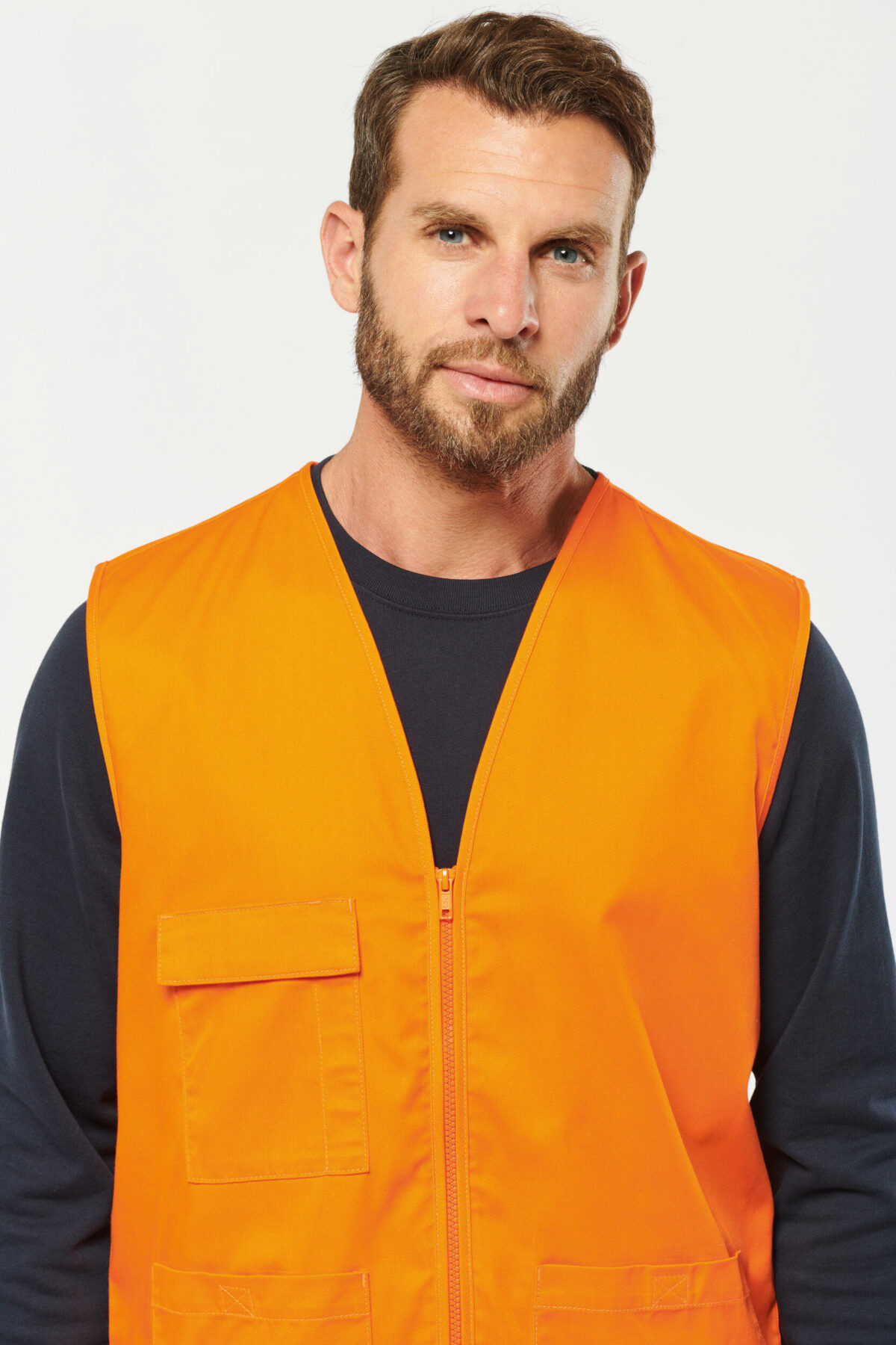 Gilet polycoton multipoches unisexe - WK608 – Image 14