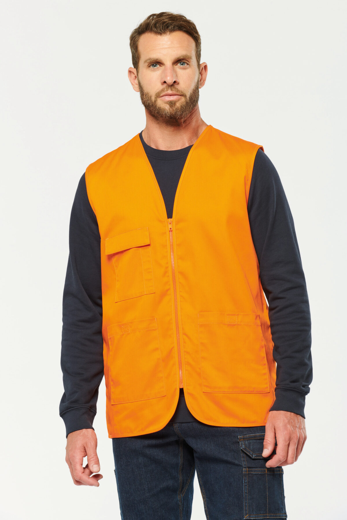 Gilet polycoton multipoches unisexe - WK608 – Image 2