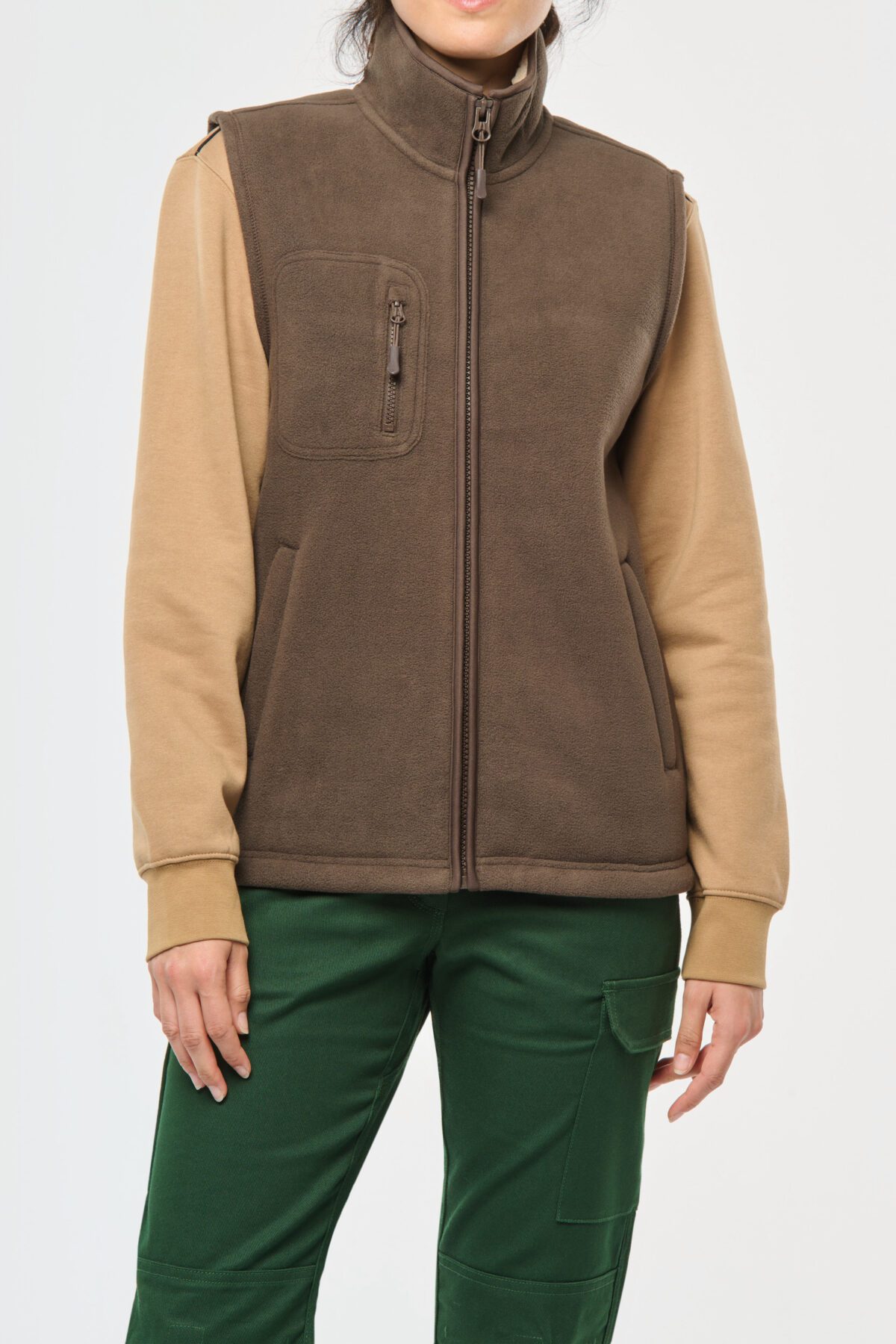 Bodywarmer polaire avec intérieur sherpa unisexe - WK610 – Image 19