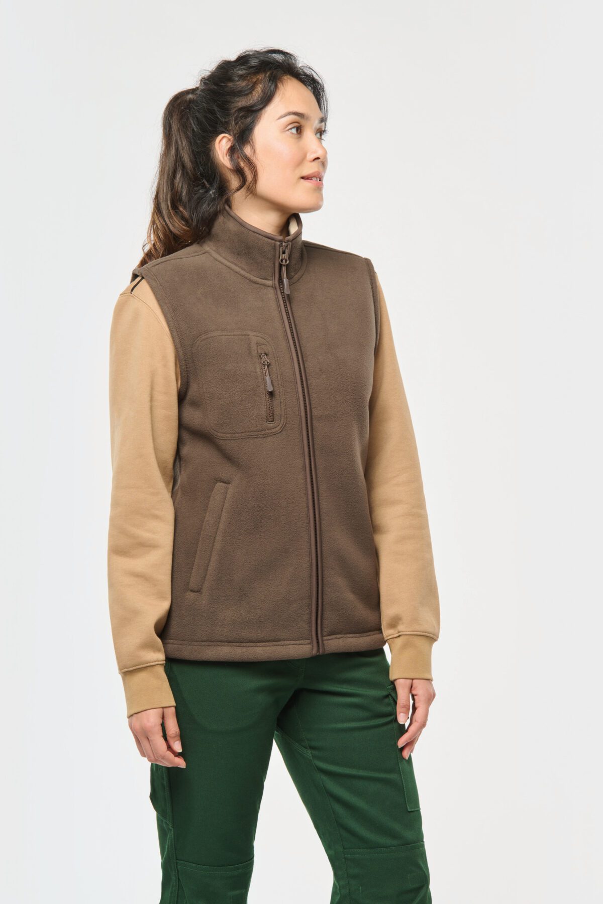 Bodywarmer polaire avec intérieur sherpa unisexe - WK610 – Image 9