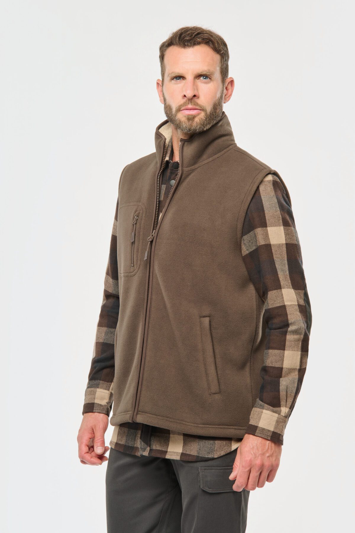 Bodywarmer polaire avec intérieur sherpa unisexe - WK610 – Image 4