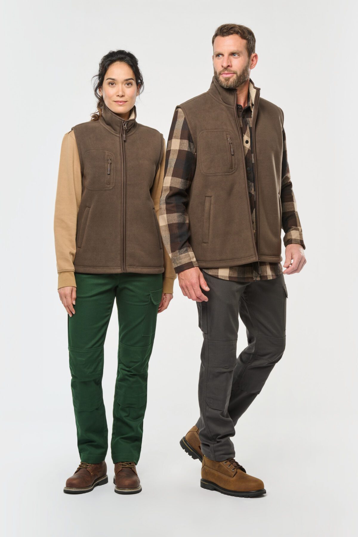 Bodywarmer polaire avec intérieur sherpa unisexe - WK610 – Image 1