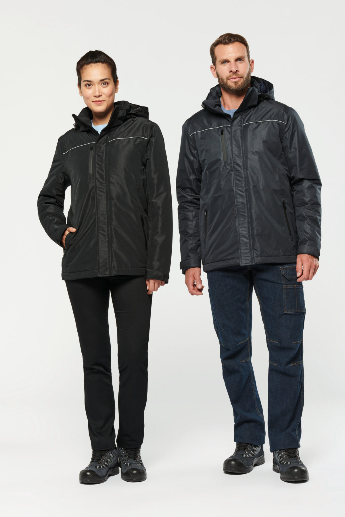 Parka performance à capuche unisexe - WK650 – Image 1