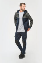 Veste molleton bicolore zippée à capuche écoresponsable unisexe - WK410 – Image 2