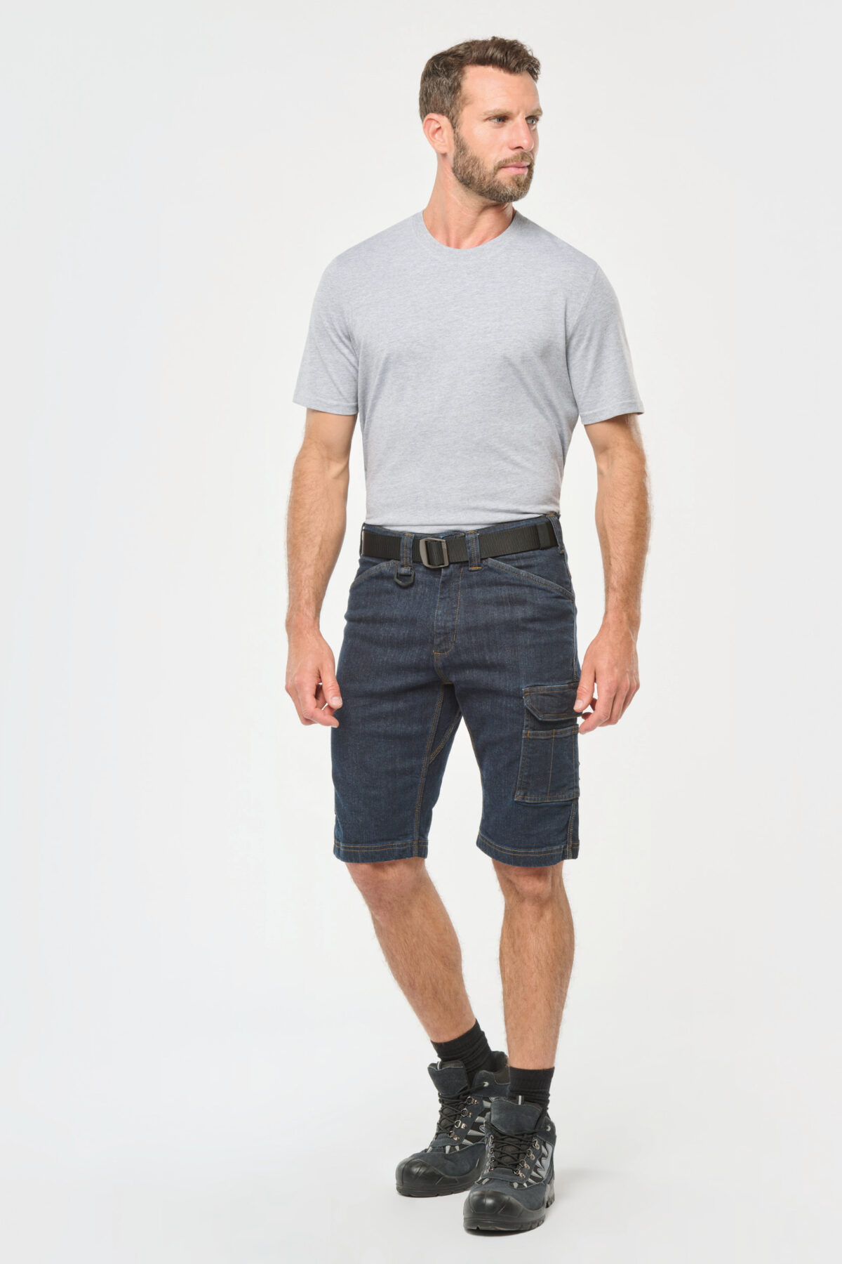 Bermuda denim multipoches homme - WK715 – Image 3
