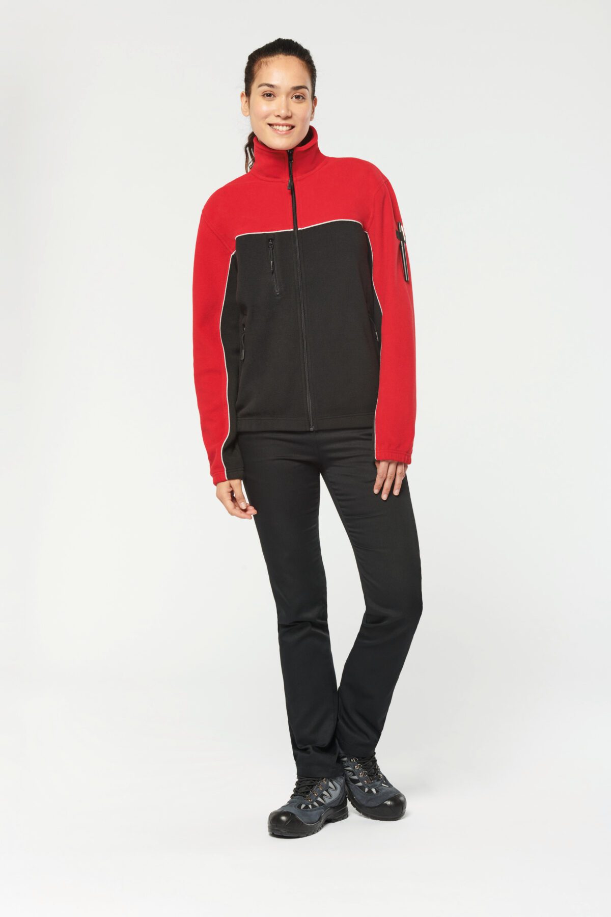 Veste micropolaire bicolore écoresponsable unisexe - WK904 – Image 6