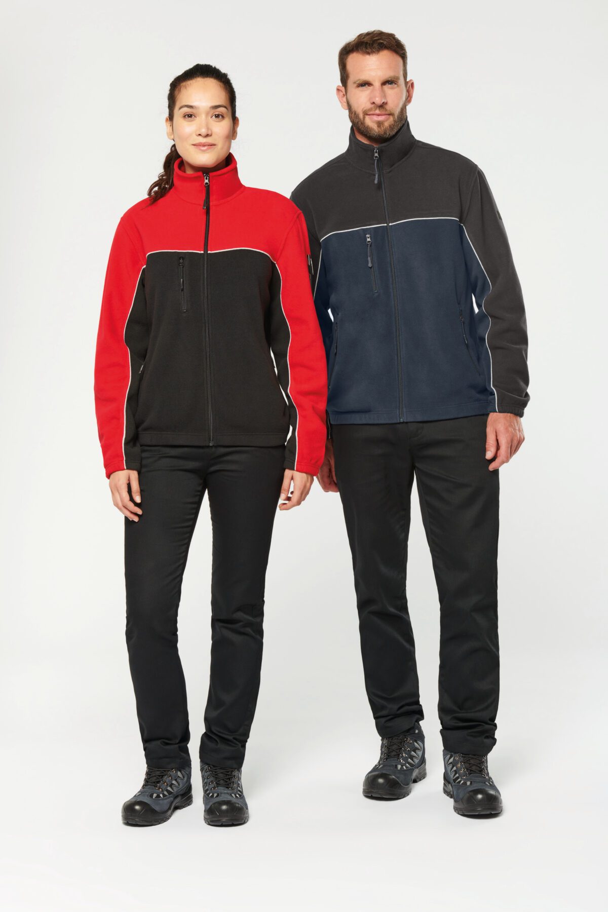Veste micropolaire bicolore écoresponsable unisexe - WK904 – Image 8