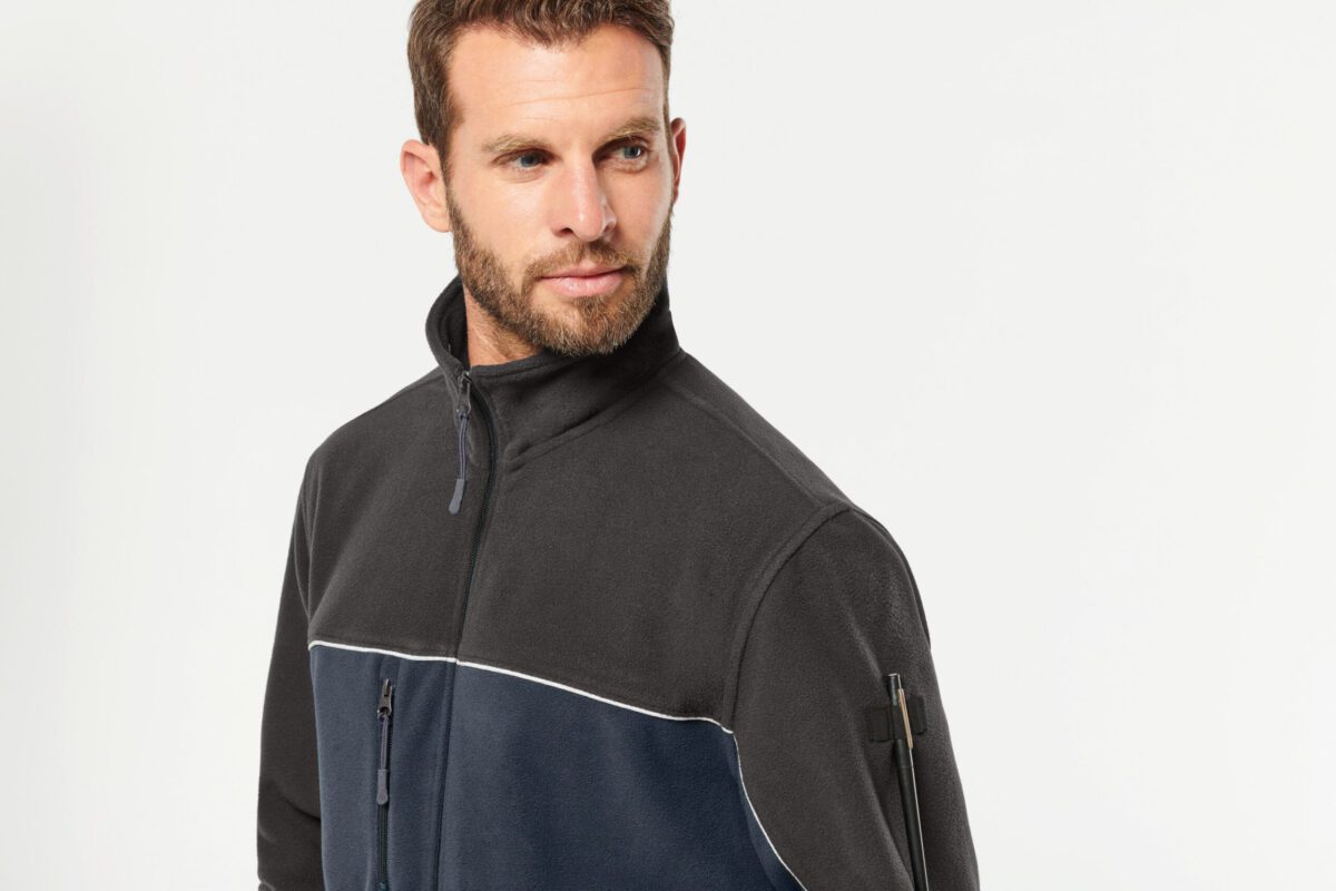 Veste micropolaire bicolore écoresponsable unisexe - WK904 – Image 24