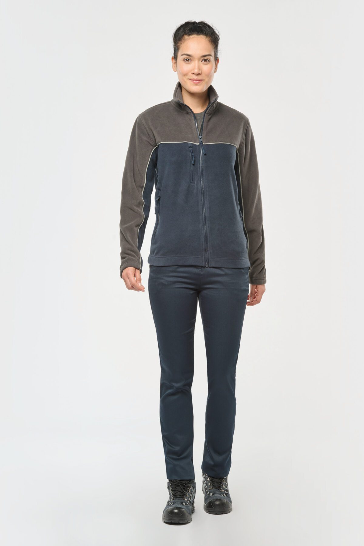 Veste micropolaire bicolore écoresponsable unisexe - WK904 – Image 33