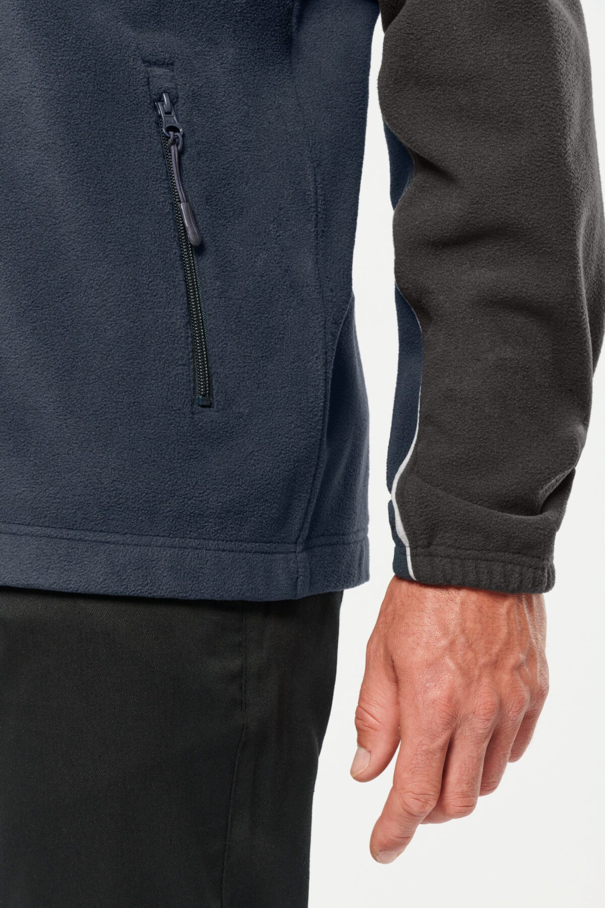 Veste micropolaire bicolore écoresponsable unisexe - WK904 – Image 11